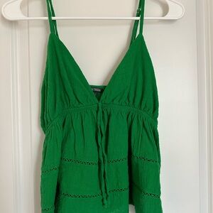 Kelly green tank top